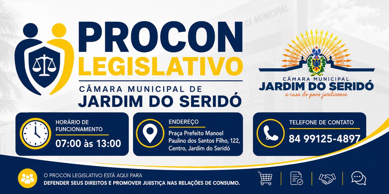 O PROCON Legislativo está mais perto de você!